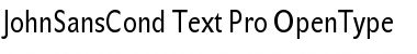 Download JohnSansCond Text Pro Regular Font Title Preview