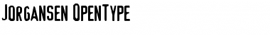 Download Jorgansen Regular Font Title Preview