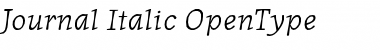 Download Journal RomanItalic Font Title Preview