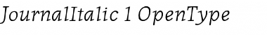 Download JournalItalic Regular Font Title Preview
