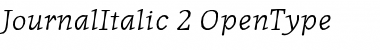 Download JournalItalic Regular Font Title Preview
