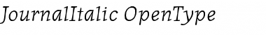 Download JournalItalic Regular Font Title Preview