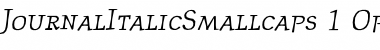 Download JournalItalicSmallCaps Regular Font Title Preview