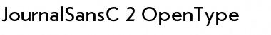 Download JournalSansC Regular Font Title Preview