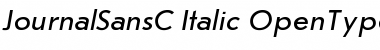 Download JournalSansC Regular Font Title Preview