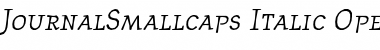 Download JournalSmallcaps RomanItalic Font Title Preview