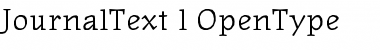 Download JournalText Regular Font Title Preview