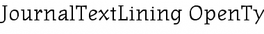 Download JournalTextLining Regular Font Title Preview