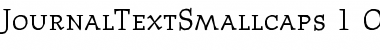 Download JournalTextSmallcaps Regular Font Title Preview