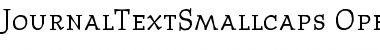Download JournalTextSmallcaps Regular Font Title Preview