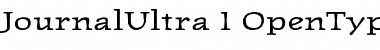Download JournalUltra Regular Font Title Preview