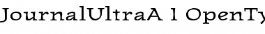 Download JournalUltra A Font Title Preview
