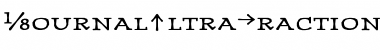 Download JournalUltraFractions Regular Font Title Preview
