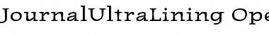 Download JournalUltraLining Regular Font Title Preview