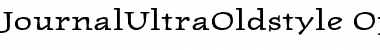 Download JournalUltraOldstyle Regular Font Title Preview