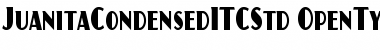 Download Juanita Condensed ITC Std Regular Font Title Preview