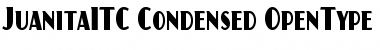 Download Juanita Condensed ITC Regular Font Title Preview