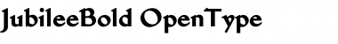 Download JubileeBold Regular Font Title Preview