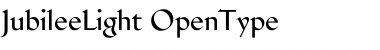 Download JubileeLight Regular Font Title Preview