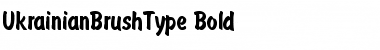 Download UkrainianBrushType Bold Font