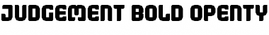 Download Judgement Bold Font Title Preview