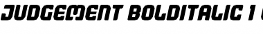 Download Judgement ItalicBold Font Title Preview