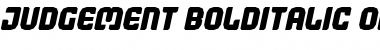 Download Judgement BoldItalic Font Title Preview