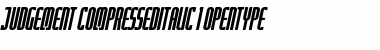 Download Judgement Italic Font Title Preview