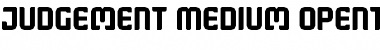 Download Judgement Medium Font Title Preview