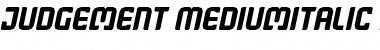 Download Judgement Italic Font Title Preview