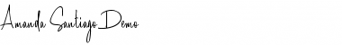 Download Amanda Santiago Demo Regular Font Title Preview