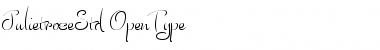 Download Julietrose Std Regular Font Title Preview