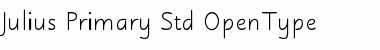 Download Julius Primary Std Regular Font Title Preview