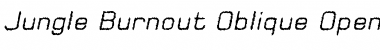 Download Jungle Burnout 1 Regular Font Title Preview