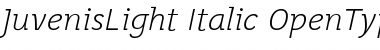 Download Juvenis Light Light Italic Font Title Preview
