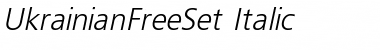 Download UkrainianFreeSet Italic Font