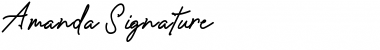 Download Amanda Signature Regular Font Title Preview