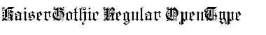 Download KaiserGothic Regular Font