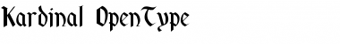 Download Kardinal Regular Font Title Preview