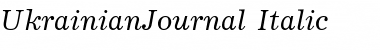 Download UkrainianJournal Italic Font