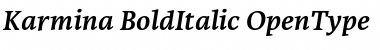 Download Karmina Bold Italic Font