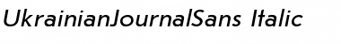 Download UkrainianJournalSans Italic Font