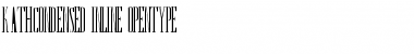 Download KathCondensed Inline Font Title Preview