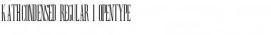 Download KathCondensed Regular Font Title Preview