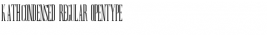 Download KathCondensed Regular Font Title Preview