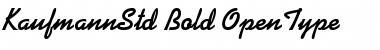 Download Kaufmann Std Bold Font Title Preview