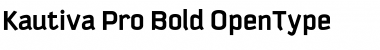 Download Kautiva Pro Bold Font Title Preview