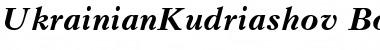 Download UkrainianKudriashov BoldItalic Font