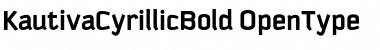 Download Kautiva Cyrillic Bold Regular Font Title Preview