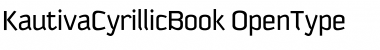 Download Kautiva Cyrillic Book Regular Font Title Preview